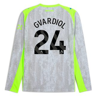 Manchester City Third Long Sleeve GVARDIOL 24 Jersey 25-26
