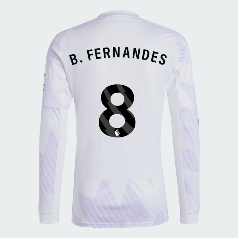 Manchester United Away Long Sleeve B. FERNANDES 8 Jersey 25-26