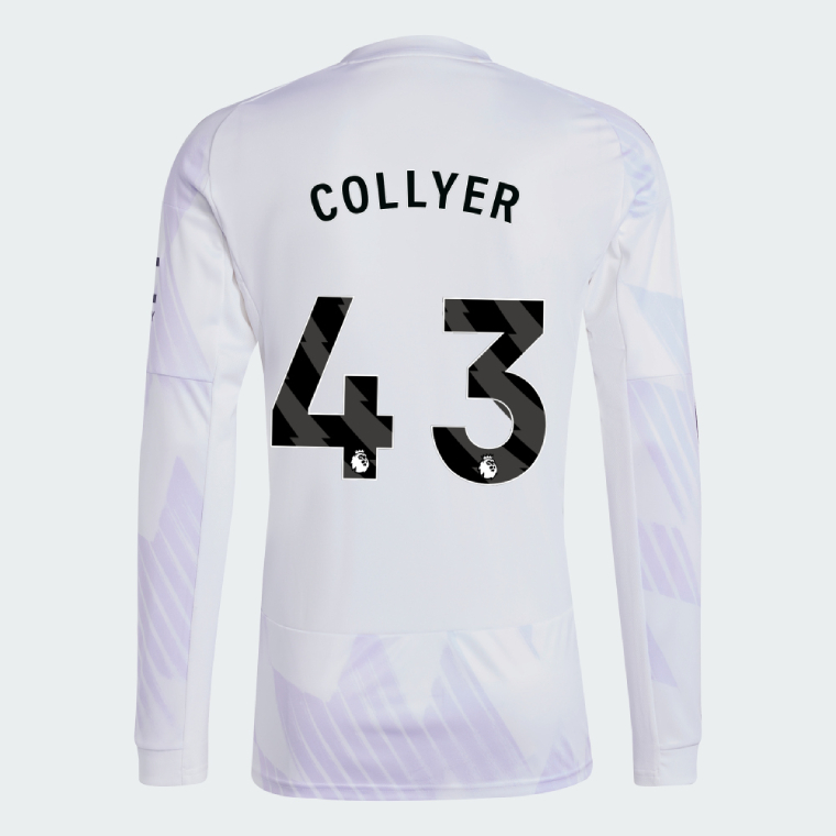 Manchester United Away Long Sleeve COLLYER 43 Jersey 25-26