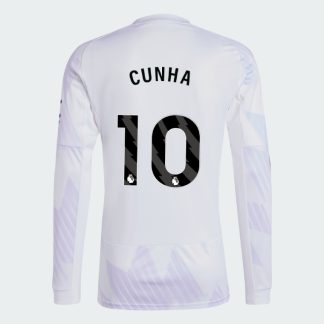 Manchester United Away Long Sleeve CUNHA 10 Jersey 25-26