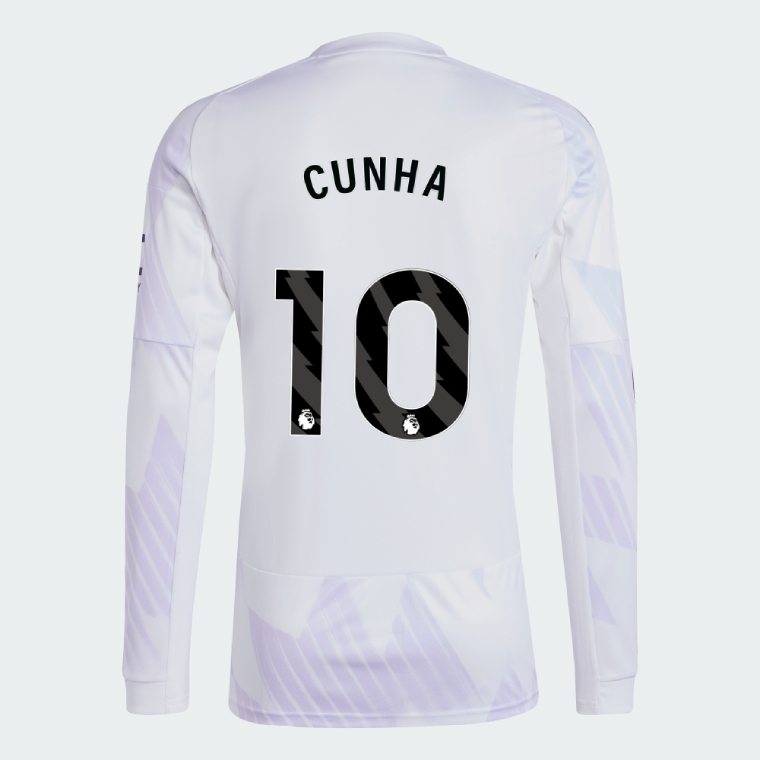 Manchester United Away Long Sleeve CUNHA 10 Jersey 25-26