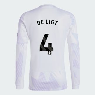 Manchester United Away Long Sleeve DE LIGT 4 Jersey 25-26