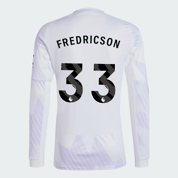 Manchester United Away Long Sleeve FREDRICSON 33 Jersey 25-26