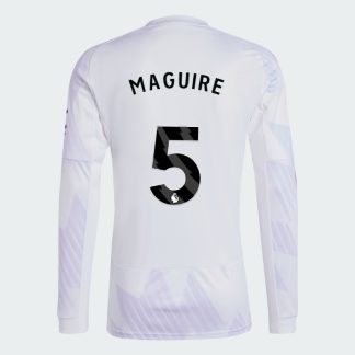 Manchester United Away Long Sleeve MAGUIRE 5 Jersey 25-26