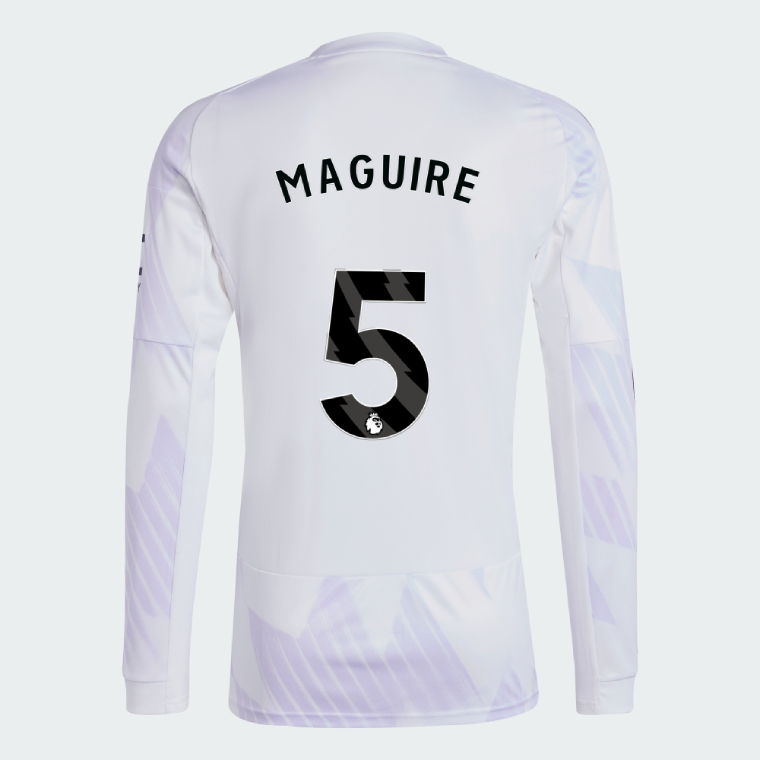 Manchester United Away Long Sleeve MAGUIRE 5 Jersey 25-26