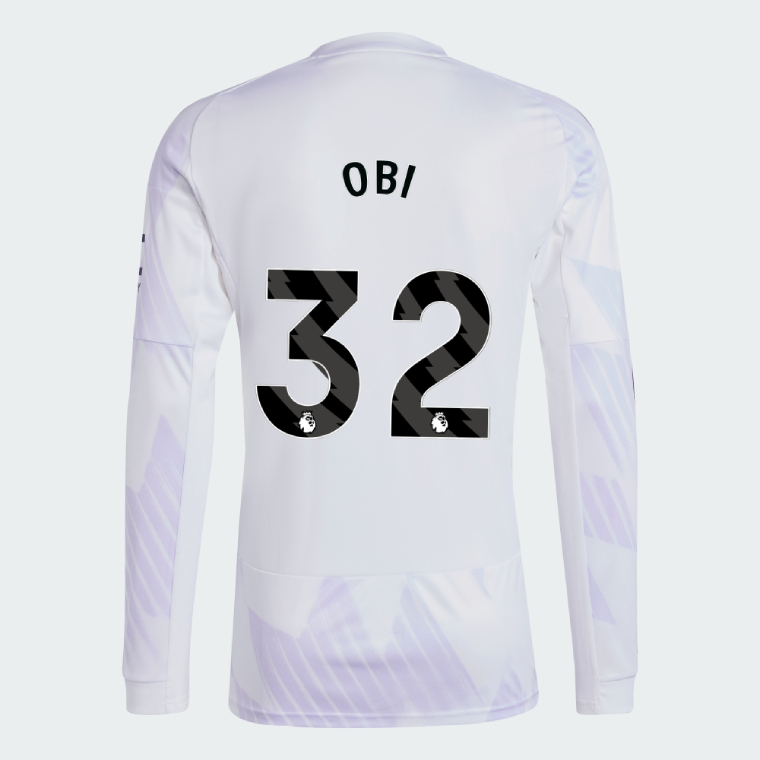 Manchester United Away Long Sleeve OBI 32 Jersey 25-26