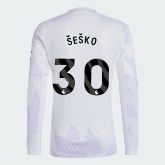 Manchester United Away Long Sleeve ŠEŠKO 30 Jersey 25-26