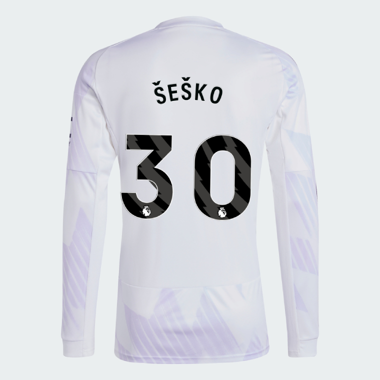 Manchester United Away Long Sleeve ŠEŠKO 30 Jersey 25-26