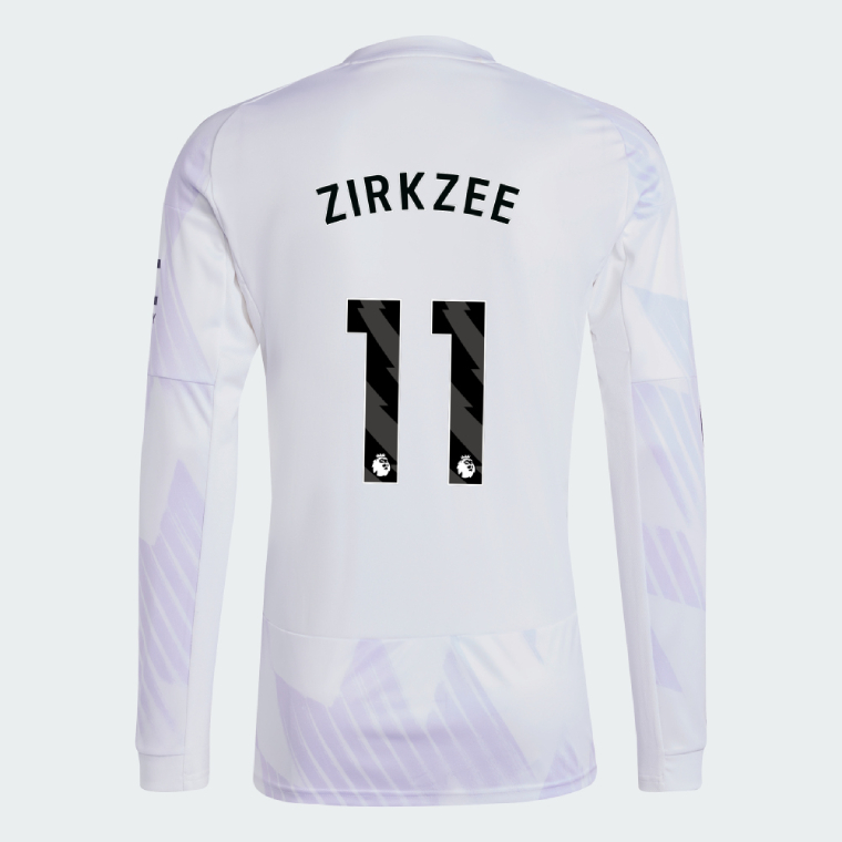 Manchester United Away Long Sleeve ZIRKZEE 11 Jersey 25-26