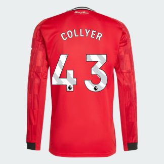 Manchester United Home Long Sleeve COLLYER 43 Jersey 25-26