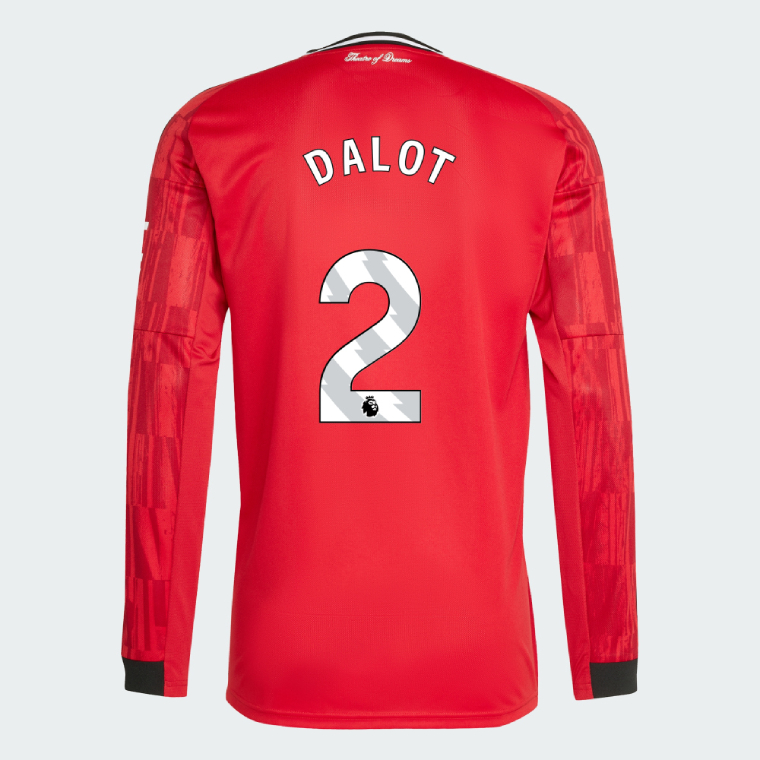 Manchester United Home Long Sleeve DALOT 2 Jersey 25-26