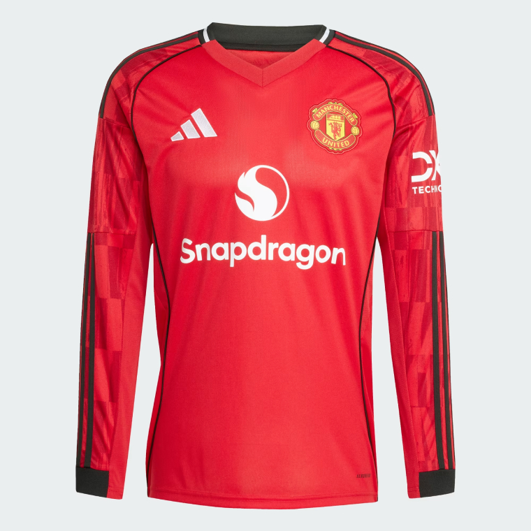 Manchester United Home Long Sleeve COLLYER 43 Jersey 25-26 - Image 2