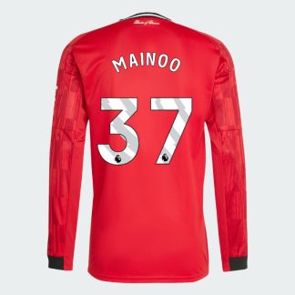 Manchester United Home Long Sleeve MAINOO 37 Jersey 25-26