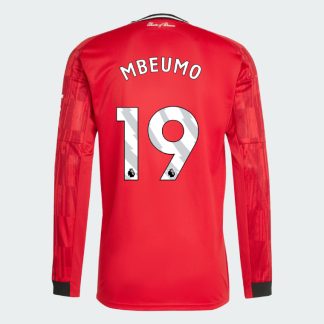 Manchester United Home Long Sleeve MBEUMO 19 Jersey 25-26