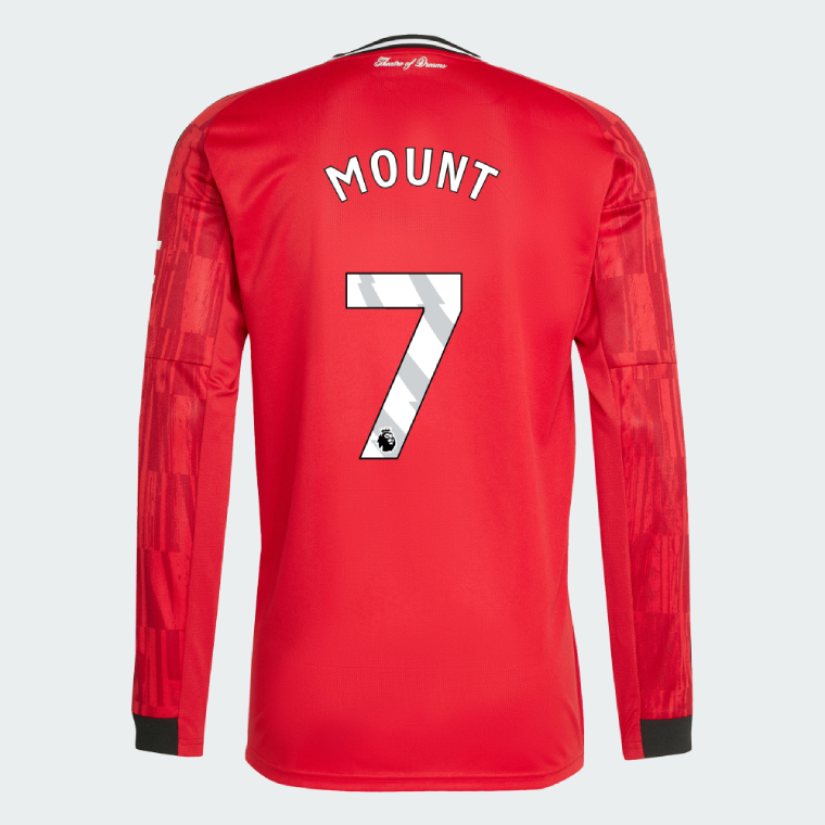 Manchester United Home Long Sleeve MOUNT 7 Jersey 25-26