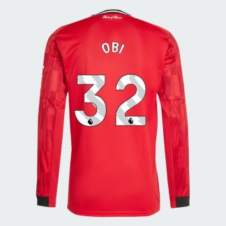 Manchester United Home Long Sleeve OBI 32 Jersey 25-26