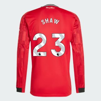 Manchester United Home Long Sleeve SHAW 23 Jersey 25-26