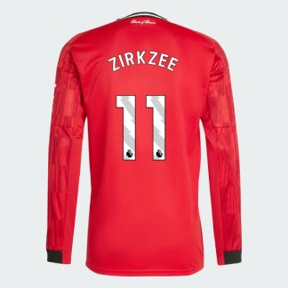 Manchester United Home Long Sleeve ZIRKZEE 11 Jersey 25-26
