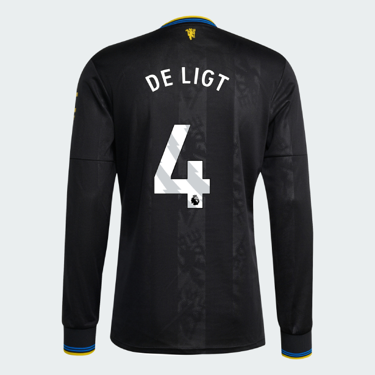 Manchester United Third Long Sleeve DE LIGT 4 Jersey 25-26