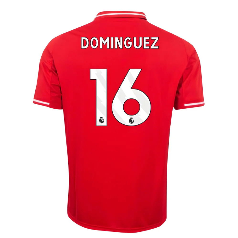 Nottingham Forest Home DOMINGUEZ 16 Jersey 25-26