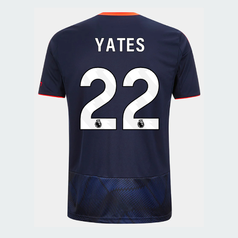 Nottingham Forest Third YATES 22 Third Jersey 25-26