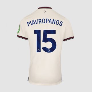 West Ham United Away MAVROPANOS 15 Jersey 25-26