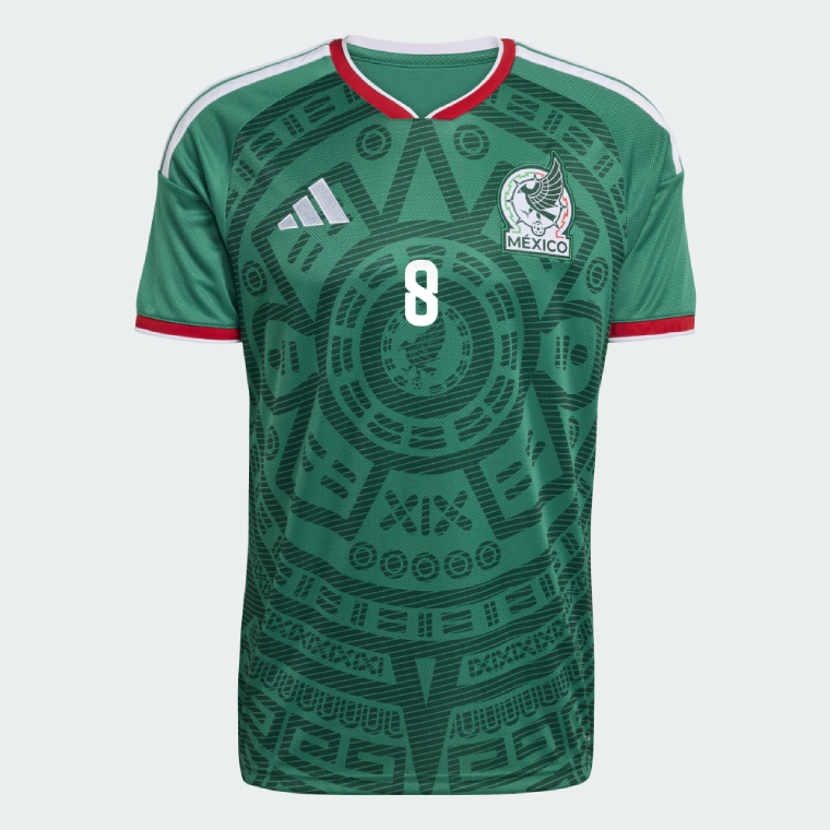 Mexico Home C. RODRÍGUEZ 8 Jersey 2026 - Image 2