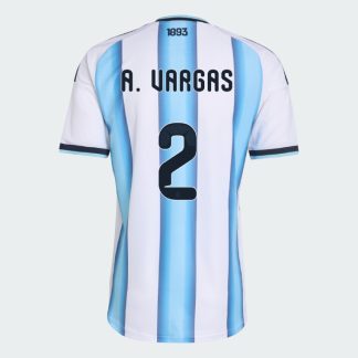 Argentina Home A. VARGAS 2 World Cup Jersey 2026 (Player Version)