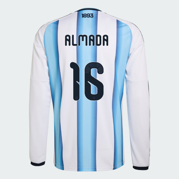 Argentina Home ALMADA 16 World Cup Long Sleeve Jersey 2026