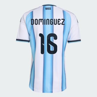 Argentina Home DOMINGUEZ 16 World Cup Jersey 2026 (Player Version)
