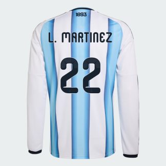 Argentina Home L. MARTINEZ 22 World Cup Long Sleeve Jersey 2026 (Player Version)