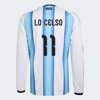 Argentina Home LO CELSO 11 World Cup Long Sleeve Jersey 2026 (Player Version)