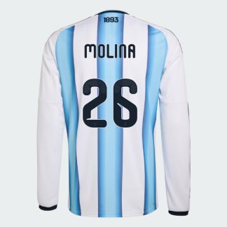 Argentina Home MOLINA 26 World Cup Long Sleeve Jersey 2026