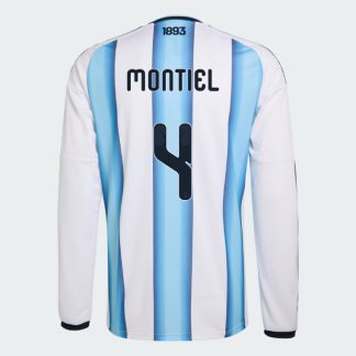 Argentina Home MONTIEL 4 World Cup Long Sleeve Jersey 2026