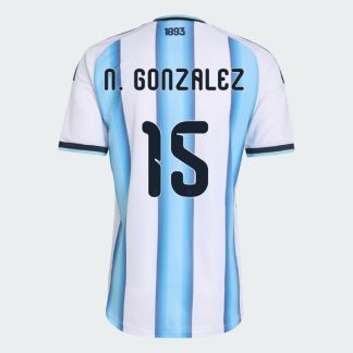 Argentina Home N. GONZALEZ 15 World Cup Jersey 2026 (Player Version)