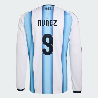 Argentina Home NUÑEZ 9 World Cup Long Sleeve Jersey 2026
