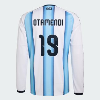 Argentina Home OTAMENDI 19 World Cup Long Sleeve Jersey 2026