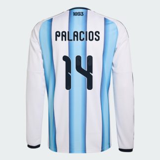 Argentina Home PALACIOS 14 World Cup Long Sleeve Jersey 2026