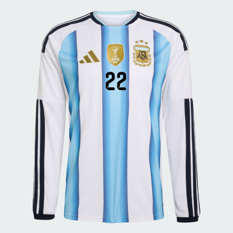 Argentina Home PAVON 22 World Cup Long Sleeve Jersey 2026 (Player Version)