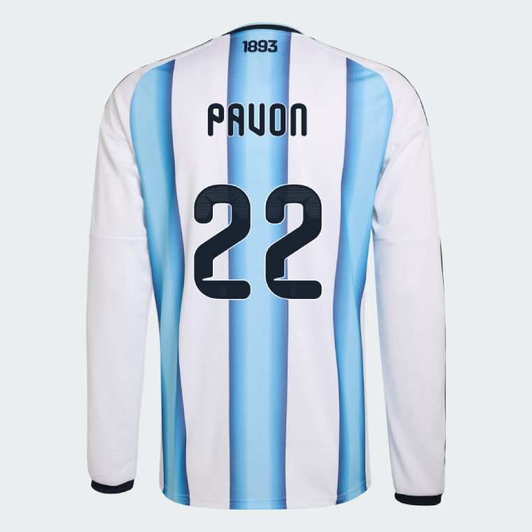 Argentina Home PAVON 22 World Cup Long Sleeve Jersey 2026 (Player Version)