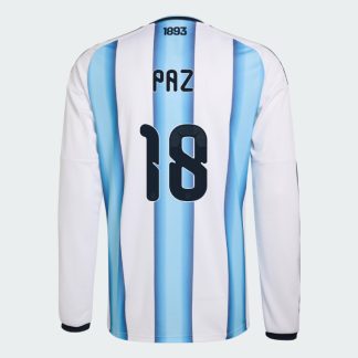 Argentina Home PAZ 18 World Cup Long Sleeve Jersey 2026