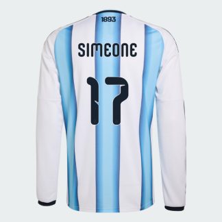 Argentina Home SIMEONE 17 World Cup Long Sleeve Jersey 2026 (Player Version)