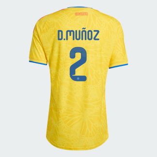 Colombia Home D.MUÑOZ 2 World Cup Jersey 2026 (Player Version)