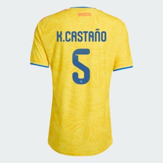 Colombia Home K.CASTAÑO 5 World Cup Jersey 2026 (Player Version)