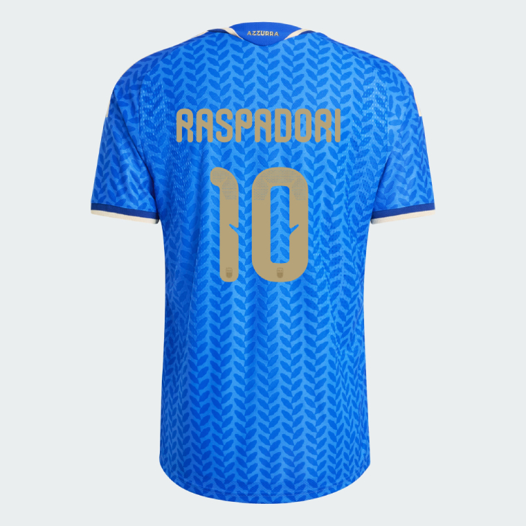 Italy Home RASPADORI 10 World Cup Jersey 2026 (Player Version)