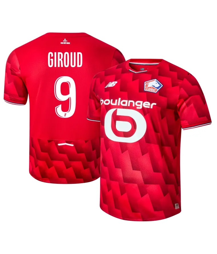 Lille Home GIROUD 9 Jersey 25-26
