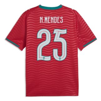 Portugal Home N.MENDES 25 World Cup Jersey 2026