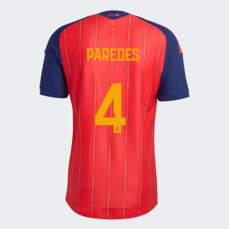 Spain Home PAREDES 4 World Cup Jersey 2026 (Player Version)