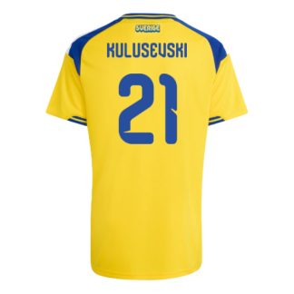 Sweden Home KULUSEVSKI 21 World Cup Jersey 2026