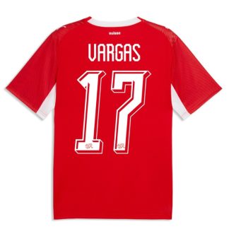 Switzerland Home VARGAS 17 World Cup Jersey 2026